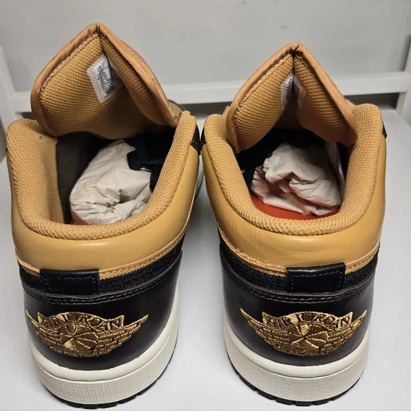 Nike Air Jordan 1 Low Mens Brown New With Box Sneakers NIB Retro Shoes Jordan 1 Retro SE Low Brown Blue Grey for Sale  main image 4
